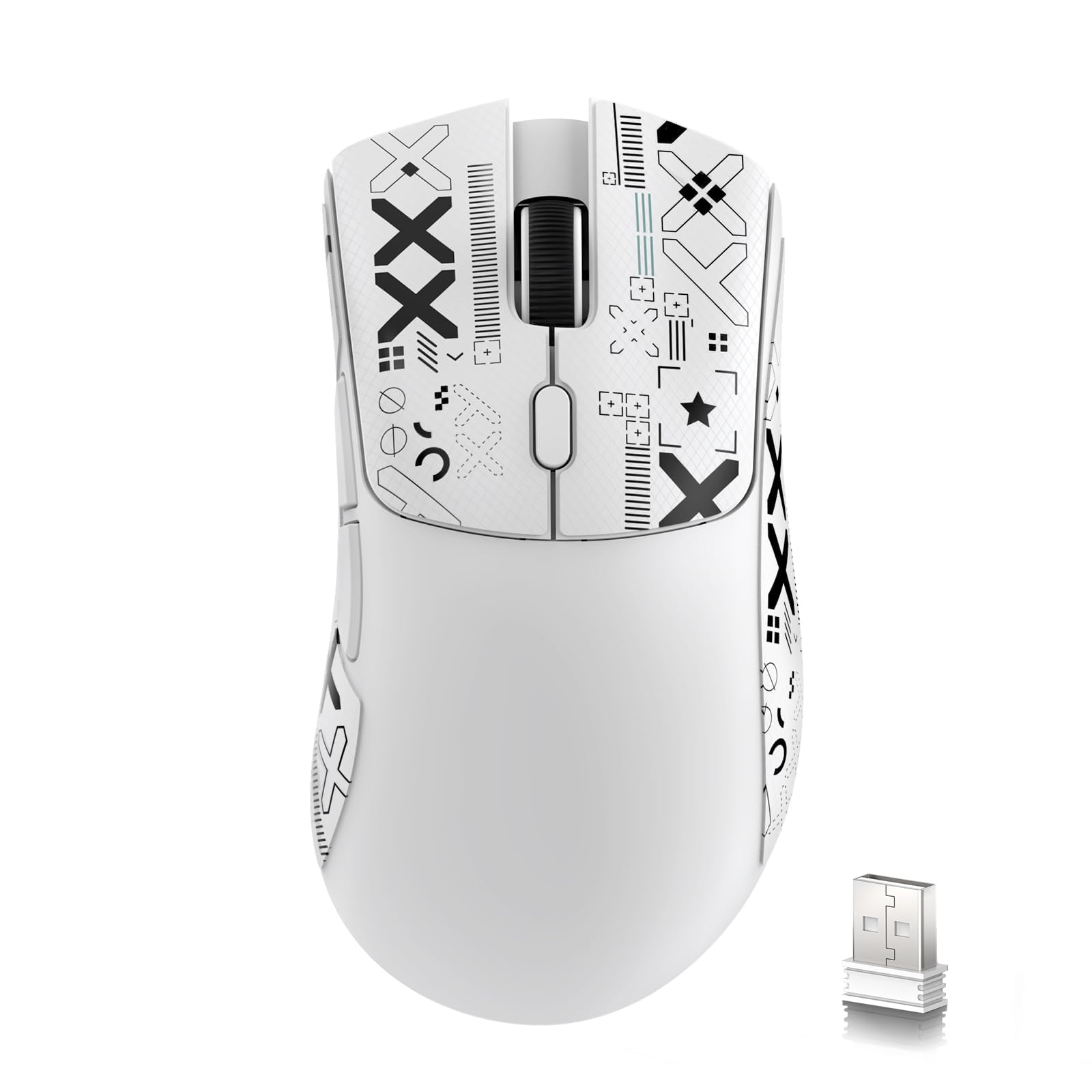 MOUSE GAMING ATTACK SHARK R1 WIRELESS WHITE